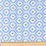 Buzzing Around the Garden: Bees Buzzing - 100% Cotton