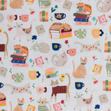 Every Home Every Cat: Cats, Books & Coffee - 100% Cotton