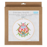 Embroidery Kit w/Hoop - Bug