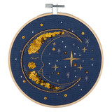 Embroidery Kit w/Hoop - Moon