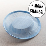 Sinamay Hat Base (17cm) - Asymmetrical Flat