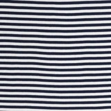 100% Cotton Jersey in Breton Stripe - Per ½ Metre