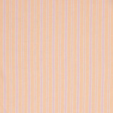 100% Eco Linen in Apricot & Pink Stripe - Per ¼ Metre