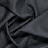 Italian Ex-Designer Virgin Wool Herringbone Stripe in Black - Per ¼ Metre