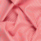 Luxury Ex-Designer Pure Cotton Shirting in Sky Stripe - Per ½ Metre