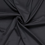 Italian Ex-Designer Stretch Sillk in Black - Per ¼ Metre