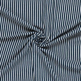 Linen Look Cotton Gauze in Breton Stripe - Per ½ Metre