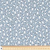 Cotton Poplin Print - White Sheep on Grey - Per ½ Metre