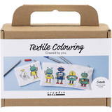 Mini Craft Kit Textile Colouring - Robot