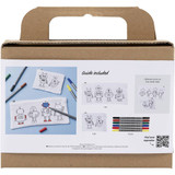 Mini Craft Kit Textile Colouring - Robot