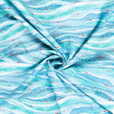 Beach Day: Aqua - 100% Cotton