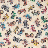Lil' Farmers: Tractors - 100% Cotton