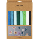 High Quality Crepe Paper Pack (8pcs) - Blue/Green