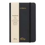 A6 Rainbow Edge Lined Notebook - Black