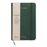 A6 Rainbow Edge Lined Notebook - Olive