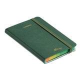 A6 Rainbow Edge Lined Notebook - Olive