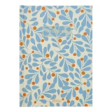 A6 Lined Notebook - Green & Blue Pattern
