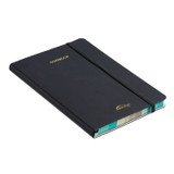 A5 Rainbow Edge Lined Notebook - Black