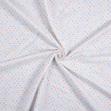 Pin Dot on White - 100% Cotton