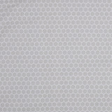 White Honeycomb on Grey - 100% Cotton