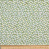Ditsy Daisies on Sage - 100% Cotton