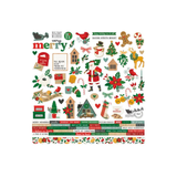 12" x 12" Cardstock Stickers (82pcs) - Hearth & Holiday
