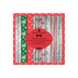 6" x 6" Paper Pack (24pk) - Wooden Christmas