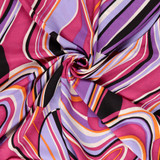 Pucci Style Printed Viscose in Amythest - Per ½ Metre