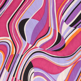 Pucci Style Printed Viscose in Amythest - Per ½ Metre