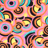 Psychedelic Neon Swirl Viscose Jersey - Per ½ Metre
