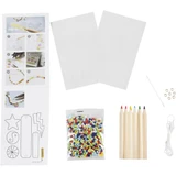 Contents of Mini Craft Kit Jewellery - Shrink Plastic Bracelets