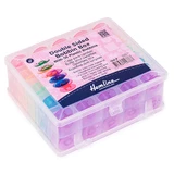 Plastic Bobbin Box w/50 Spools - Assorted Colours