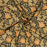 100% Cotton Lawn William Morris Inspired Florals on Navy - Per ½ Metre