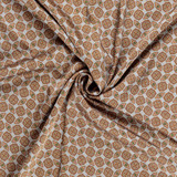 Italian Polyester Lining w/Medallion Foulard Motif - Per ½ Metre