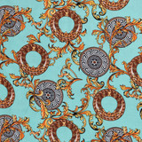 Designer Italian Soft Viscose in Aqua - Per ½ Metre
