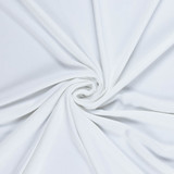 4-Way Stretch Sportswear Jersey in White - Per ½ Metre