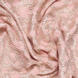 Metallic Circles on Crinkle Polyester - Per ½ Metre