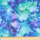 Coral Reef Turquiose Multi - 100% Cotton