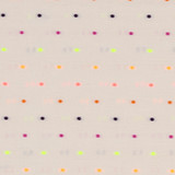Intervals: Neon Dots on Cream - 100% Cotton