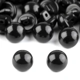 9mm Sew On Round Toy Eyes (20pcs) - Black