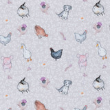 Blackbird Farm: Farm Animals - 100% Cotton