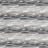Black & Ivory Horizontal Dash Stripe Brocade w/Lurex - Per ¼ Metre