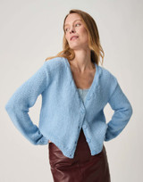 Stem V Neck Cardigan in Sirdar Loveful Bio Blend Chunky (10967)