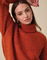 Comet Roll Neck Sweater in Sirdar Embers DK (10964)