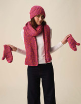 Together Hat & Scarf Mitts in Hayfield Bonus Marl Chunky (10955) - PDF