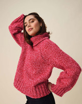 Meld Roll Neck Sweater in Hayfield Bonus Marl Chunky (10947) - PDF