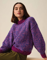 Ripple Round Neck Sweater in Hayfield Bonus Marl Chunky (10944) - PDF