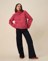 Meld Roll Neck Sweater in Hayfield Bonus Marl Chunky (10947)