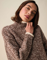 Mingle High Neck Sweater in Hayfield Bonus Marl Chunky (10948)