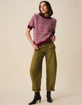 Spin Short Sleeve Sweater in Hayfield Bonus Marl Chunky (10953)